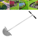 Manual Lawn Edger with Saw Tooth Blade Half Moon Edger Lawn Tool with T Grip Handle for Cleaning Edges Along Sidewalks - Extra Image