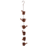 Kettle Rain Chain Elegant Stable Metal Hanging Kettle Rain Chain for Garden Artwork Decoration - Front View