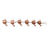 Kettle Rain Chain Elegant Stable Metal Hanging Kettle Rain Chain for Garden Artwork Decoration - Top-Down View
