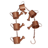 Kettle Rain Chain Elegant Stable Metal Hanging Kettle Rain Chain for Garden Artwork Decoration - 45-Degree Angle