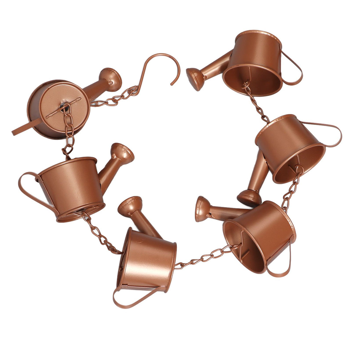 Kettle Rain Chain Elegant Stable Metal Hanging Kettle Rain Chain for Garden Artwork Decoration