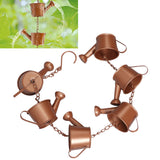 Kettle Rain Chain Elegant Stable Metal Hanging Kettle Rain Chain for Garden Artwork Decoration