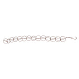 Metal Rain Chain Drainage Function Decorative Ring Wind Chime with Hook for Home Balcony Patio