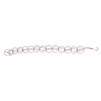 Metal Rain Chain Drainage Function Decorative Ring Wind Chime with Hook for Home Balcony Patio