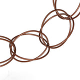 Metal Rain Chain Drainage Function Decorative Ring Wind Chime with Hook for Home Balcony Patio - Extra Image