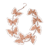 Butterfly Rain Chain Metal Outdoor Decorative Downspout Hanging Drainage Rain Catcher - Front View