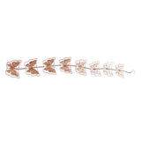 Butterfly Rain Chain Metal Outdoor Decorative Downspout Hanging Drainage Rain Catcher - 45-Degree Angle