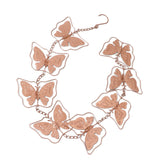 Butterfly Rain Chain Metal Outdoor Decorative Downspout Hanging Drainage Rain Catcher - Close-Up Angle