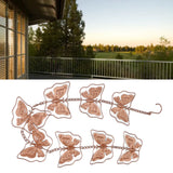 Butterfly Rain Chain Metal Outdoor Decorative Downspout Hanging Drainage Rain Catcher