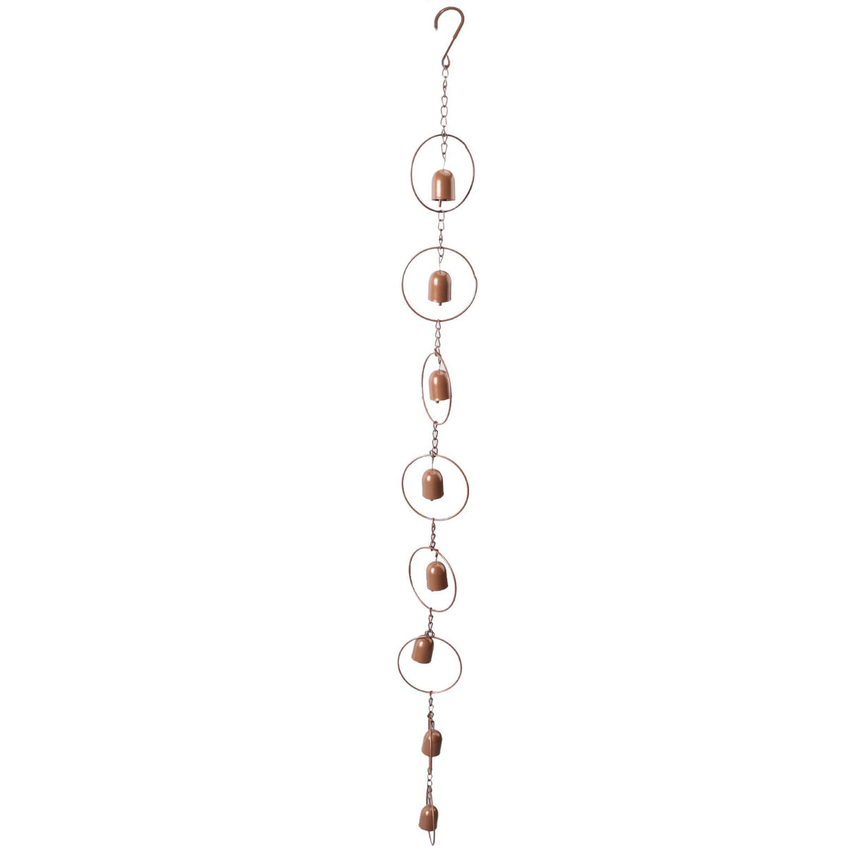 Hanging Rain Chime Metal Beautiful Sound Decorative Bell Shaped Rain Chain for Gutter Drainage