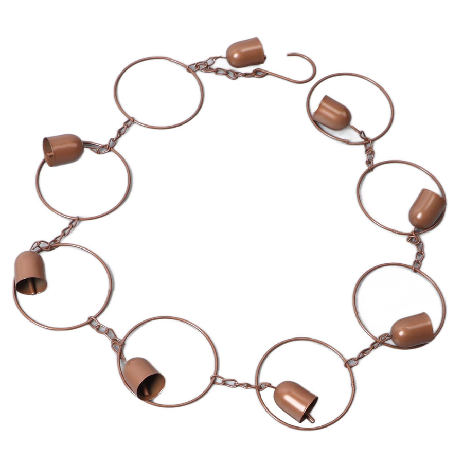 Hanging Rain Chime Metal Beautiful Sound Decorative Bell Shaped Rain Chain for Gutter Drainage
