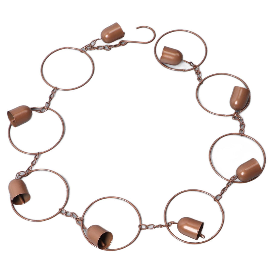 Hanging Rain Chime Metal Beautiful Sound Decorative Bell Shaped Rain Chain for Gutter Drainage