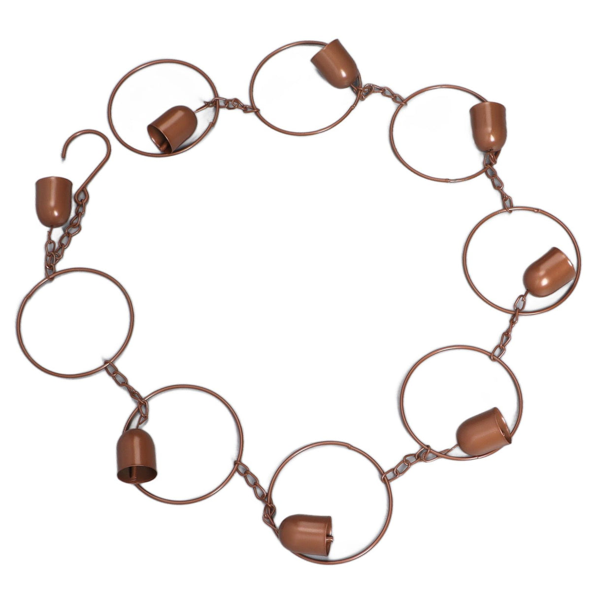 Hanging Rain Chime Metal Beautiful Sound Decorative Bell Shaped Rain Chain for Gutter Drainage