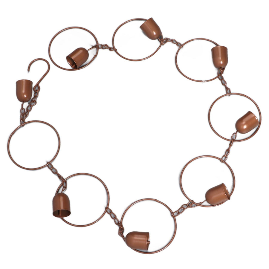 Hanging Rain Chime Metal Beautiful Sound Decorative Bell Shaped Rain Chain for Gutter Drainage