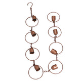Hanging Rain Chime Metal Beautiful Sound Decorative Bell Shaped Rain Chain for Gutter Drainage