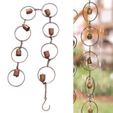 Hanging Rain Chime Metal Beautiful Sound Decorative Bell Shaped Rain Chain for Gutter Drainage - Extra Image
