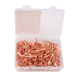 250Pcs Horseshoe Nails Copper Plated Rustproof Equestrian Riding Equipment Pet Supplies 45mm E3 - 45-Degree Angle
