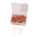 250Pcs Horseshoe Nails Copper Plated Rustproof Equestrian Riding Equipment Pet Supplies 47.5mm E4 - Front View