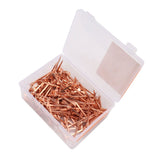 250Pcs Horseshoe Nails Copper Plated Rustproof Equestrian Riding Equipment Pet Supplies 47.5mm E4 - Top-Down View