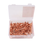 250Pcs Horseshoe Nails Copper Plated Rustproof Equestrian Riding Equipment Pet Supplies 47.5mm E4 - Close-Up Angle