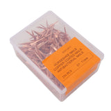 250Pcs Horseshoe Nails Copper Plated Rustproof Equestrian Riding Equipment Pet Supplies 51mm E5 - Side View