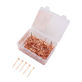 250Pcs Horseshoe Nails Copper Plated Rustproof Equestrian Riding Equipment Pet Supplies 51mm E5 - Top-Down View