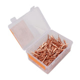 250Pcs Horseshoe Nails Copper Plated Rustproof Equestrian Riding Equipment Pet Supplies 51mm E5 - Rear View