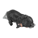 Black Bear Figurine Resin Funny Cute Exquisite Animal Art Statue for Garden Yard Decoration - Extra Image