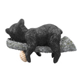 Black Bear Figurine Resin Funny Cute Exquisite Animal Art Statue for Garden Yard Decoration - Extra Image