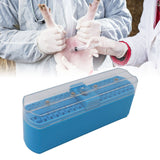 Needle Box Needle Container Syringe Box ABS Material Large Capacity Needle Cartridge Box for Breeding