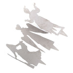 3Pcs Halloween Silhouette Yard Signs Iron Metal Witch Halloween Decorations Outdoor for Party Festivals Home