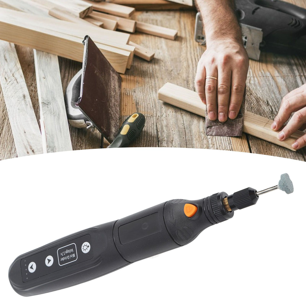 5 Speed 3.7V Mini Cordless Rotary Tool Mini Electric Grinder Set with Accessories USB Plug