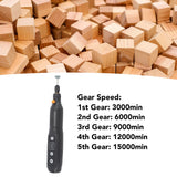 5 Speed 3.7V Mini Cordless Rotary Tool Mini Electric Grinder Set with Accessories USB Plug - Extra Image