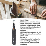 5 Speed 3.7V Mini Cordless Rotary Tool Mini Electric Grinder Set with Accessories USB Plug - Extra Image
