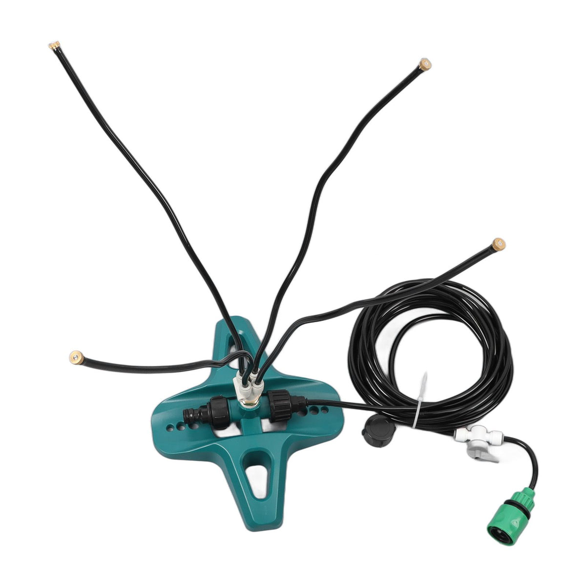 Standing Misting Cooling System 8 Meter Line US Standard Thread Standing Misters for Backyard Pool Pet Cooling