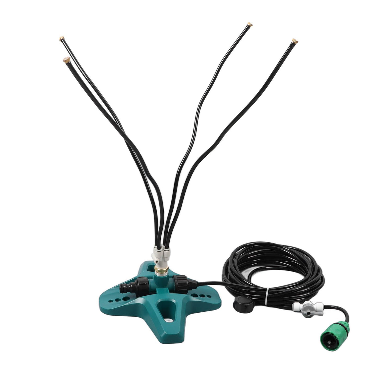 Standing Misting Cooling System 8 Meter Line US Standard Thread Standing Misters for Backyard Pool Pet Cooling