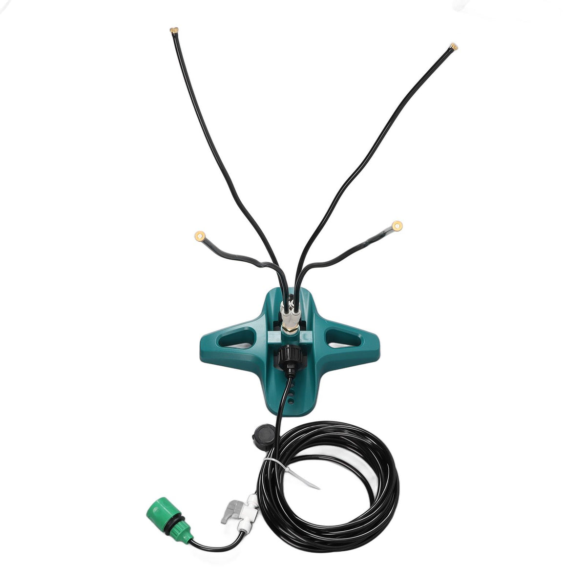 Standing Misting Cooling System 8 Meter Line US Standard Thread Standing Misters for Backyard Pool Pet Cooling