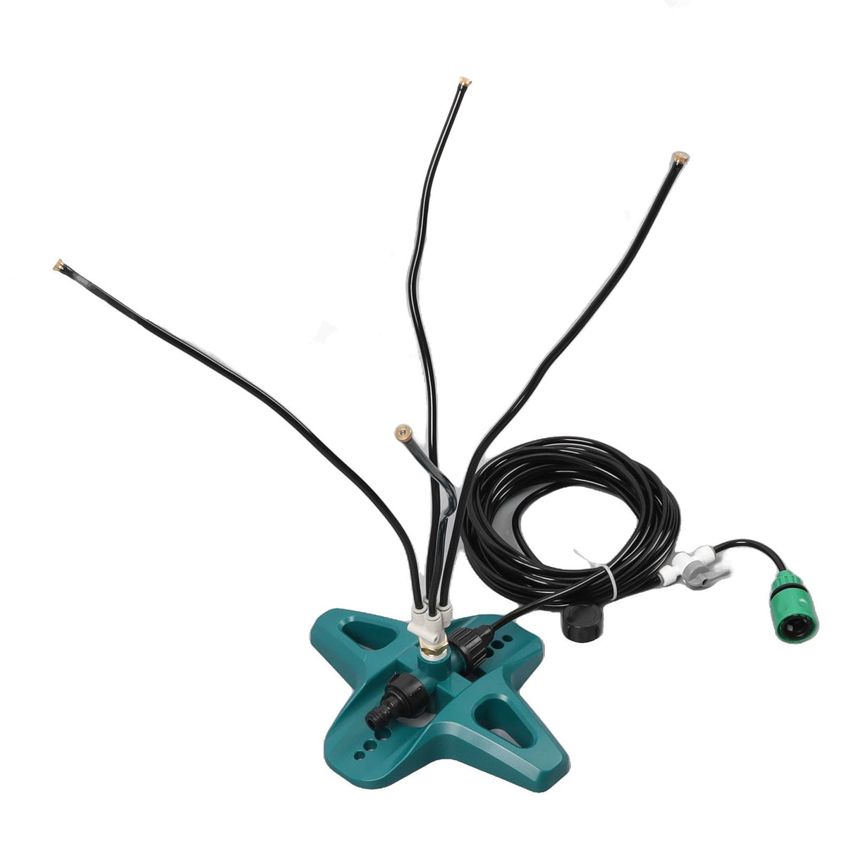 Standing Misting Cooling System 8 Meter Line US Standard Thread Standing Misters for Backyard Pool Pet Cooling