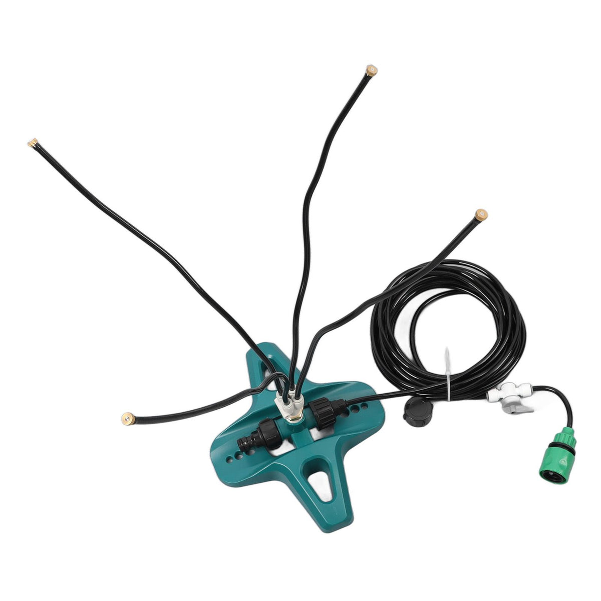 Standing Misting Cooling System 8 Meter Line US Standard Thread Standing Misters for Backyard Pool Pet Cooling