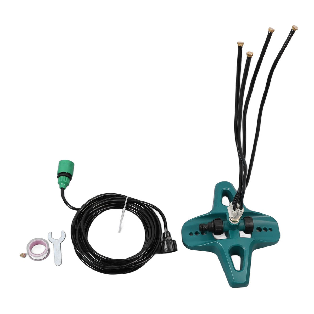 Standing Misting Cooling System 8 Meter Line US Standard Thread Standing Misters for Backyard Pool Pet Cooling