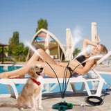 Standing Misting Cooling System 8 Meter Line US Standard Thread Standing Misters for Backyard Pool Pet Cooling
