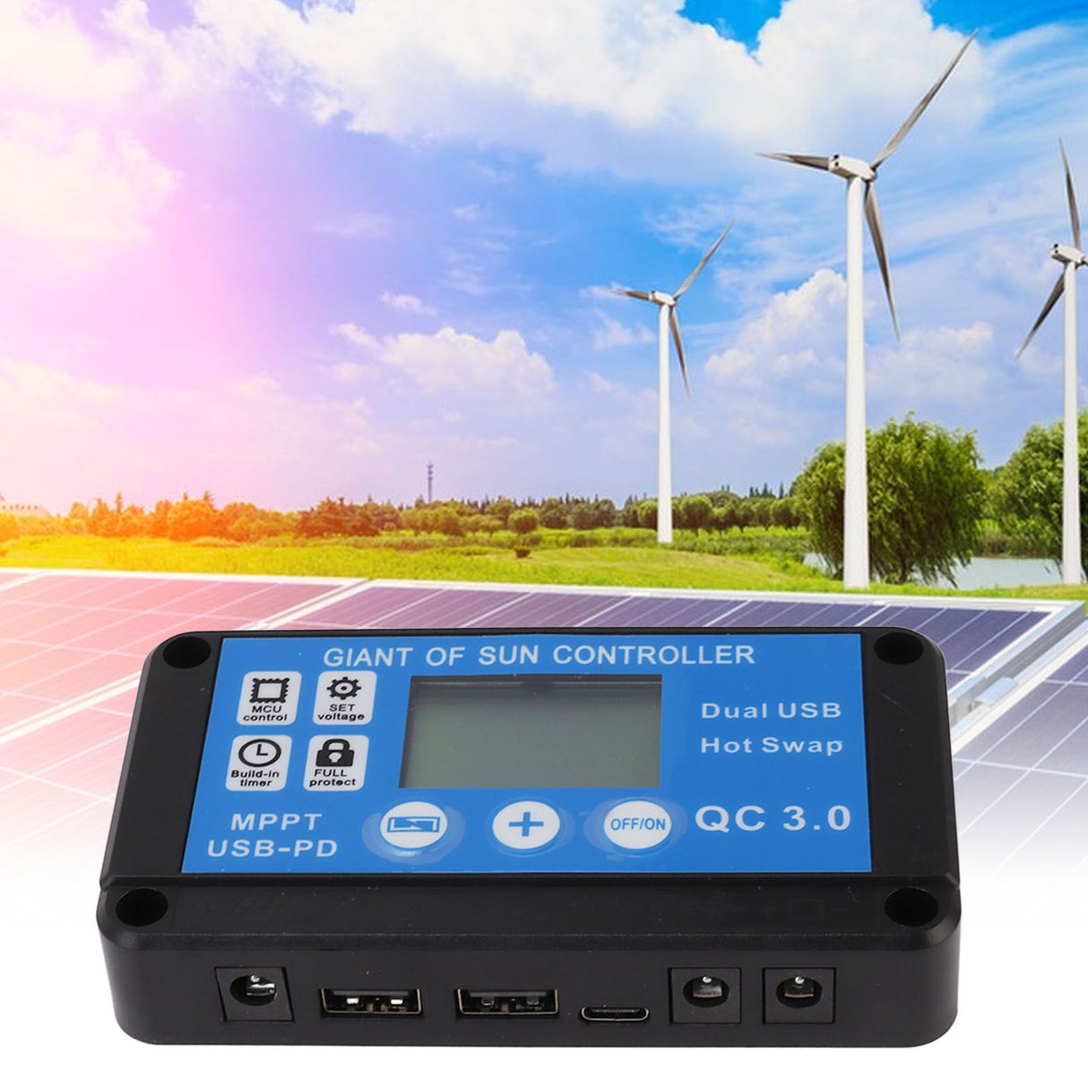 Solar Panel Kit 30W Solar Panel 18V 5V USB Dual Output 12V 24V Controller Set for Outdoor Camping Vehicles