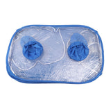 Mushroom Grow Tent Still Air Box Portable Foldable PVC 2 Arm Ports Mushroom Grow Container for Study Research - Front View