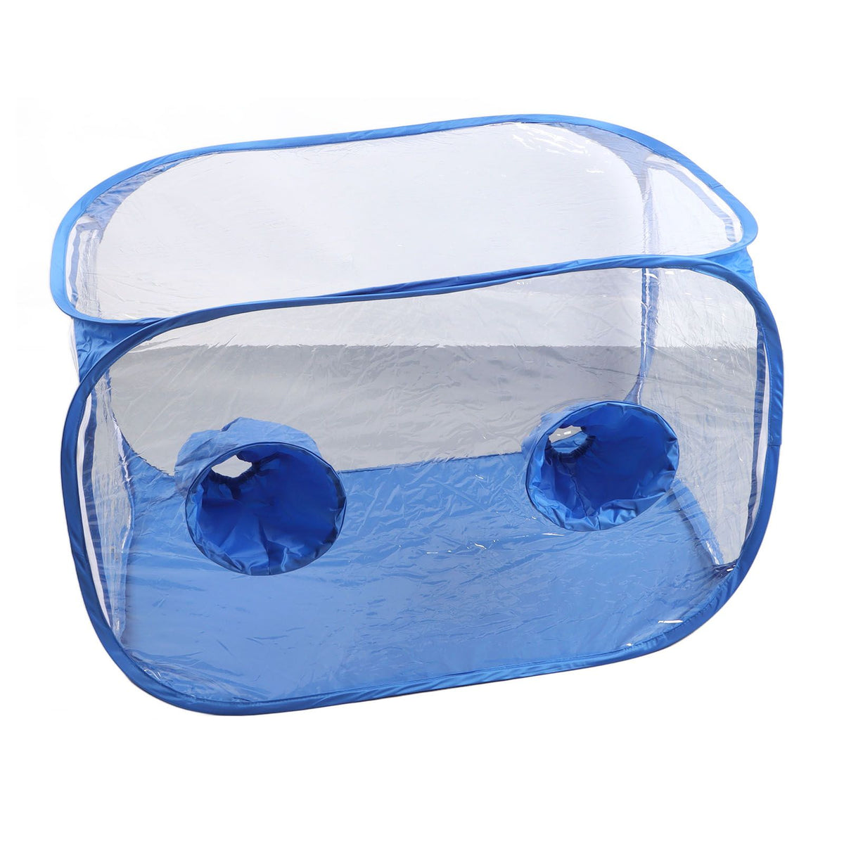 Mushroom Grow Tent Still Air Box Portable Foldable PVC 2 Arm Ports Mushroom Grow Container for Study Research