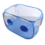 Mushroom Grow Tent Still Air Box Portable Foldable PVC 2 Arm Ports Mushroom Grow Container for Study Research - 45-Degree Angle