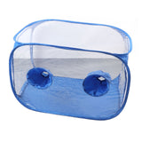 Mushroom Grow Tent Still Air Box Portable Foldable PVC 2 Arm Ports Mushroom Grow Container for Study Research
