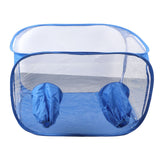 Mushroom Grow Tent Still Air Box Portable Foldable PVC 2 Arm Ports Mushroom Grow Container for Study Research