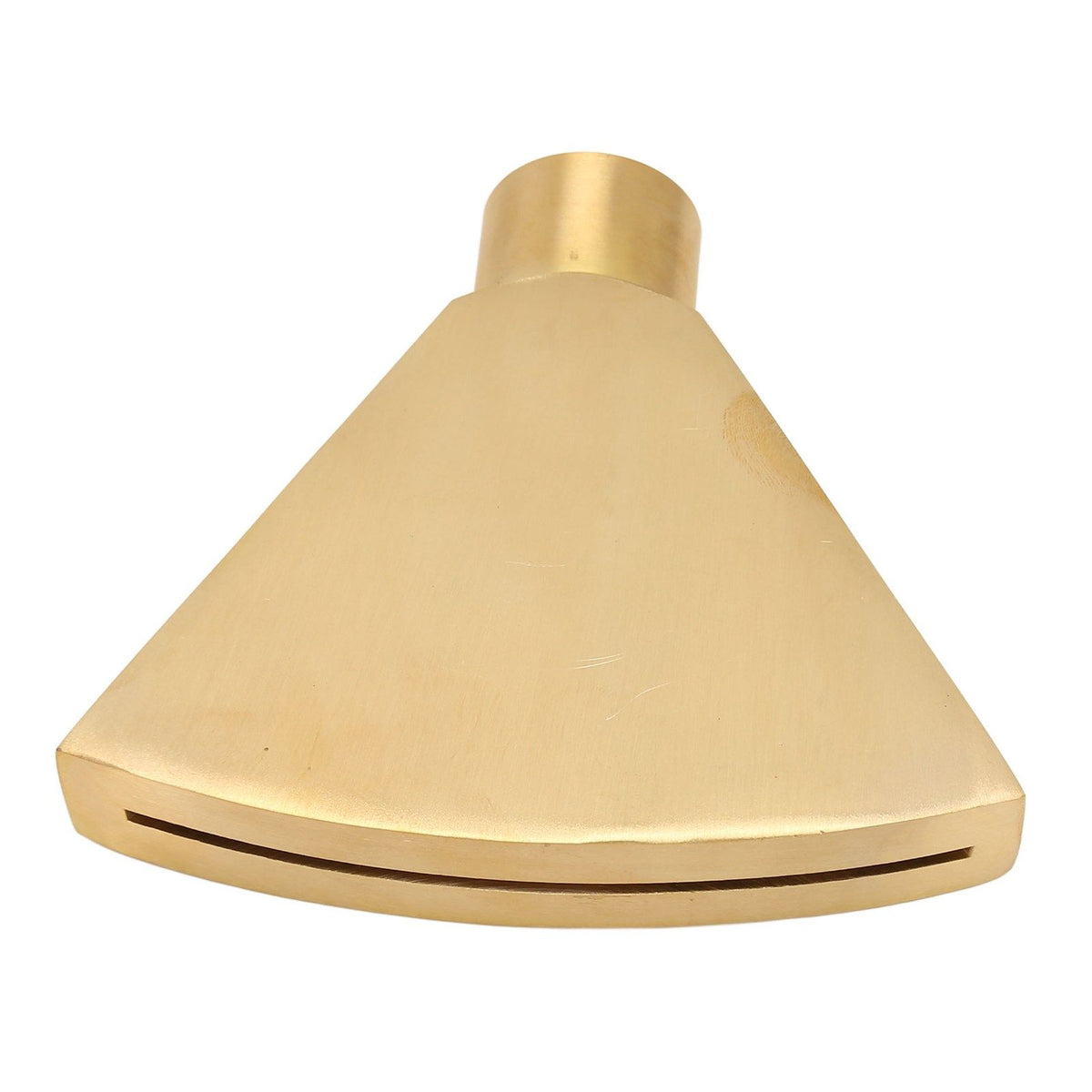 Fan Shaped Fountain Nozzle G1 Inch Brass Flat Head Spray Nozzle Fountain Sprinkler Head for Garden Pool Pond Landscaping