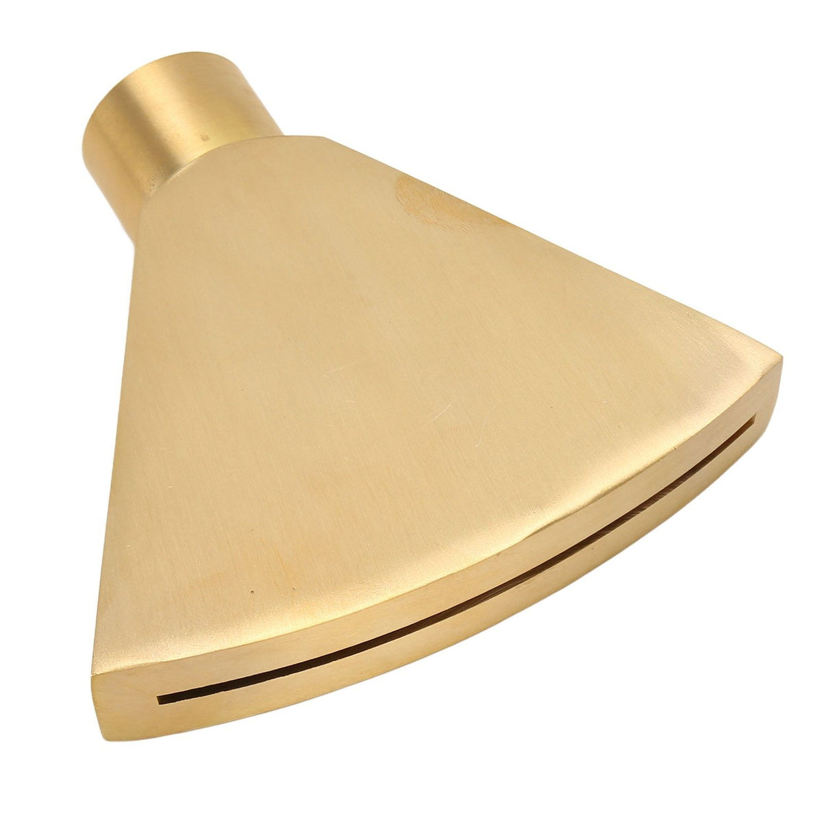 Fan Shaped Fountain Nozzle G1 Inch Brass Flat Head Spray Nozzle Fountain Sprinkler Head for Garden Pool Pond Landscaping