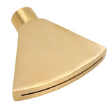 Fan Shaped Fountain Nozzle G1 Inch Brass Flat Head Spray Nozzle Fountain Sprinkler Head for Garden Pool Pond Landscaping